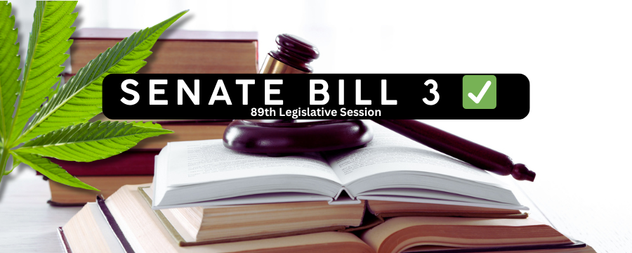 SB 3 vetoed Texas gavel on top of legal books hemp banned vetoed by Governor Abbott
